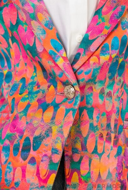 Scarlet Cotton Multicolor Blazer