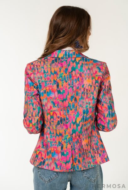 Scarlet Cotton Multicolor Blazer