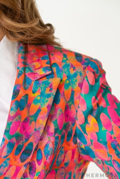 Scarlet Cotton Multicolor Blazer