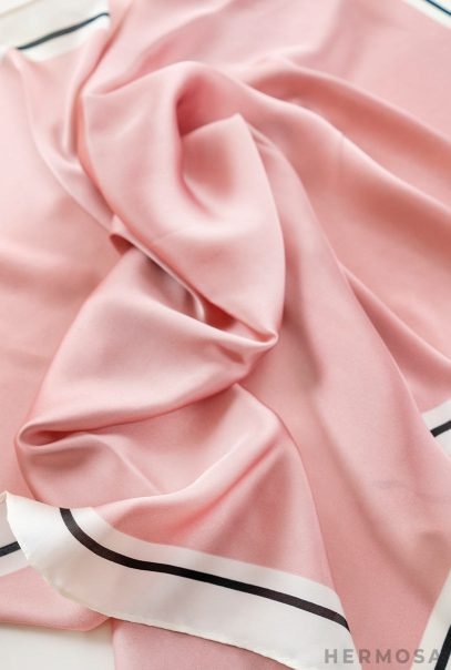 Luxury Satin Pink Scarf Collection