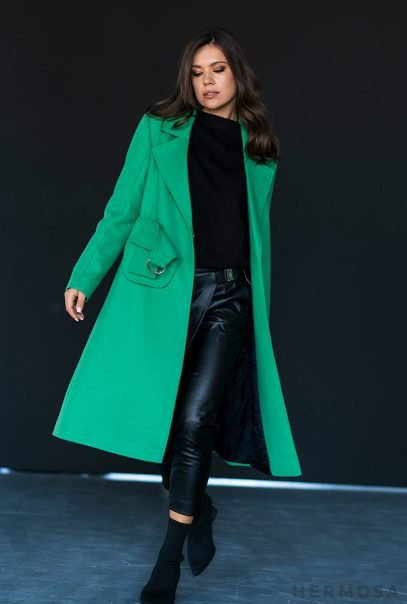 Elegant Modern Green Coat