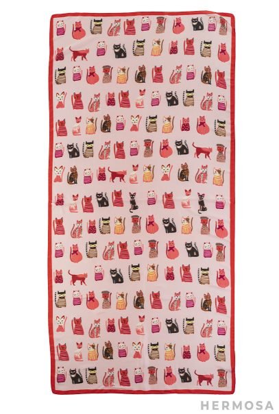 Luxury Pink Cats Scarf Collection