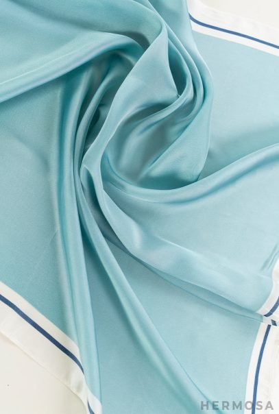 Luxury Satin Blue Scarf Collection