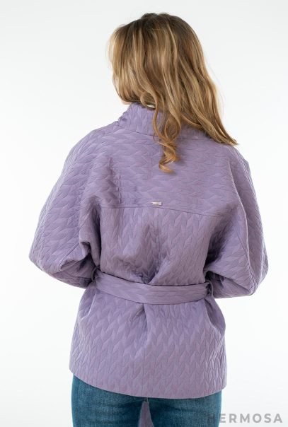 Jacquard Lilac Jacket