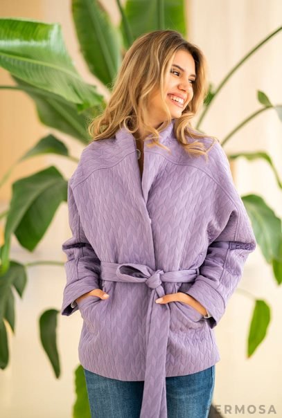 Jacquard Lilac Jacket