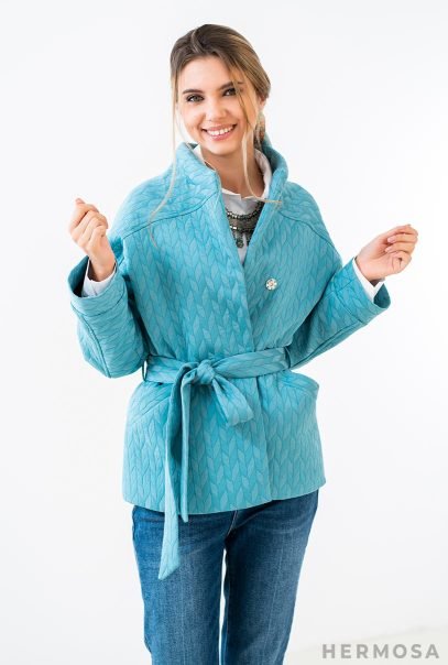 Jacquard Turquoise Jacket