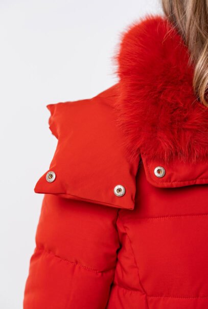 Elegant Women`s Waterproof Red Jacket