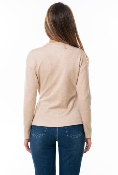 Modern Tricot Neckline Blouse