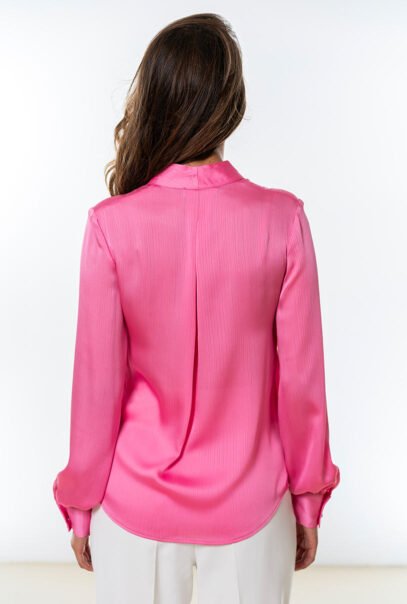 Sophisticated Viscose Pink Blouse