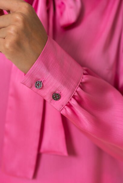 Sophisticated Viscose Pink Blouse